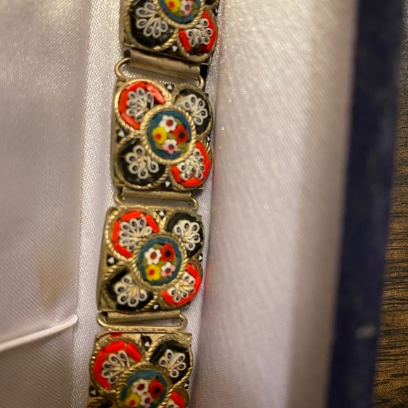 Ruby lane early mosaic bracelets  makers marks hidden on the connection ring. - Picture 5 of 9